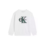 Felpa Terry Monologo - Bianco