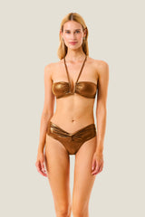 Bikini Fascia Metallic Touch Resort - Bronzo