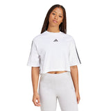 T-shirt Essentials 3-Stripes Cotton Loose - Bianco