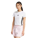 T-shirt Essentials 3-Stripes Slim Baby - Bianco