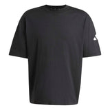 T-shirt Essentials Loose Fit 3 Bar Logo - Nero / Bianco