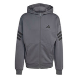 Felpa con cappuccio Future Icons 3-Stripes Full-Zip - Grigio