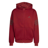 Felpa con cappuccio Future Icons 3-Stripes Full-Zip - Bordeaux