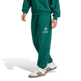 Pantaloni In Tessuto Felpato con Orlo Seasonal Essentials College - Verde