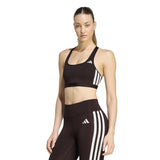 Reggiseno Optime Essentials Workout 3-Stripes Medium - Marrone
