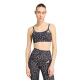 Reggiseno Optime Essentials 3-Stripes Leopard Light - Marrone