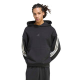 Felpa con Cappuccio KIT 3-Stripes - Nero