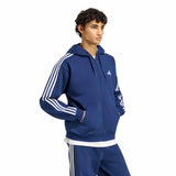 Giacca Sportiva in Pile Essentials 3-Stripes - Blu
