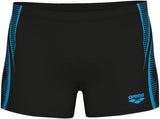 Costume Boxer Short Graphic - Nero/Turchese