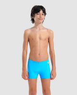 Costume Boxer - Turchese-Giallo