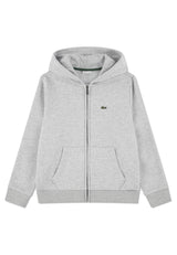 Felpa Full Zip French Terry - Argento Melange