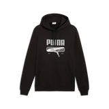 Felpa con cappuccio in pile PUMA Sport Logo Play da uomo - Nero