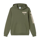 Felpa Essentials Graphic Hoodie Fleece Boys - Verde Muschio