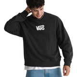 Felpa Girocollo Stretch Logo - Nero/Bianco