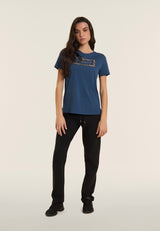 Pantalone Dritto in Jersey di Cotone Stretch