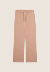 Pantalone Sportivo Cropped Wide Leg con Strass