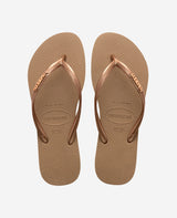 Infradito Slim Logo Metallic