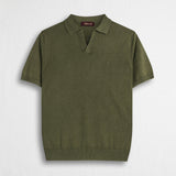 Maglia a Manica Lunga 100% cotone acid wash - Dark Olive