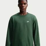 Felpa Club Girocollo in Fleece - Verde