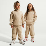 Tuta Club Fleece Oversize 2 Pezzi - Beige