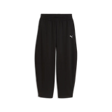 Pantaloni Essentials Relaxed Barrel Leg Pants Fleece - Nero