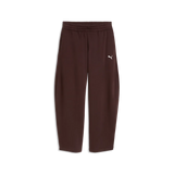 Pantaloni Essentials Relaxed Barrel Leg Pants Fleece - Marrone Cioccolato