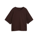 T-shirt ESS dal taglio morbido da donna - Marrone Cioccolato