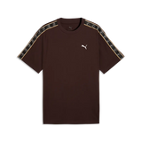 T-shirt Essentials Elevated Tape dal taglio morbido da uomo - Marrone Cioccolato