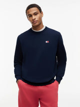 Felpa Badge Brushed Terry - Dark Night Navy