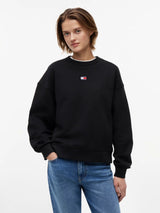 Felpa Boxy Badge - Black