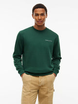 Felpa Linear Logo - Velvet Green