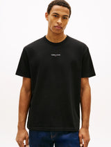 T-Shirt Logo Embroidery Relaxed - Nero