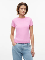 T-Shirt Slim Neck - Pink Daisy