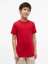 T-Shirt Tape Detail Pique - Primary Red