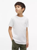 T-Shirt Tape Detail Pique - White
