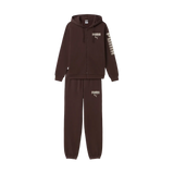 Tuta Essentials Graphic Suit Fleece - Marrone Cioccolato