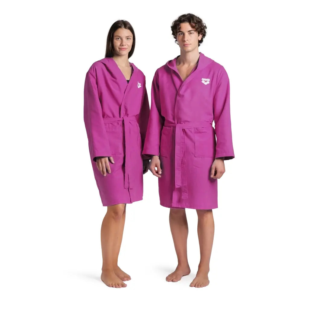 Accappatoio Arena Compact Microfibre Rosa Shocking/Bianco