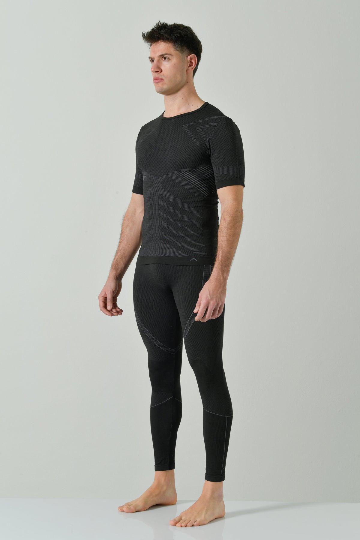 Risalti Maglia Termica Uomo Manica Corta Energy - Antracite