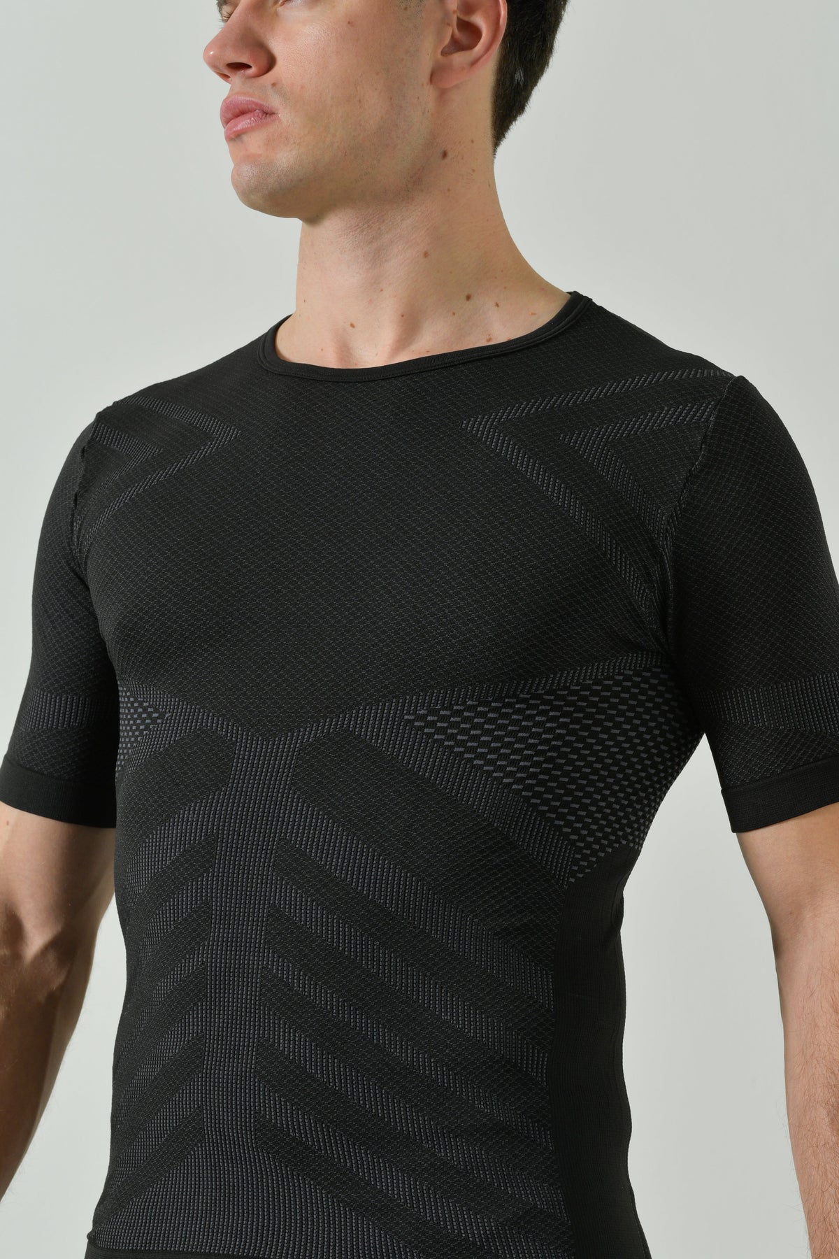 Risalti Maglia Termica Uomo Manica Corta Energy - Antracite