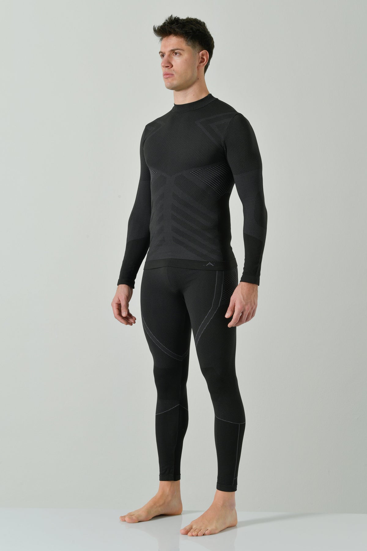 Risalti Maglia Termica Uomo Collo Alto Energy - Antracite