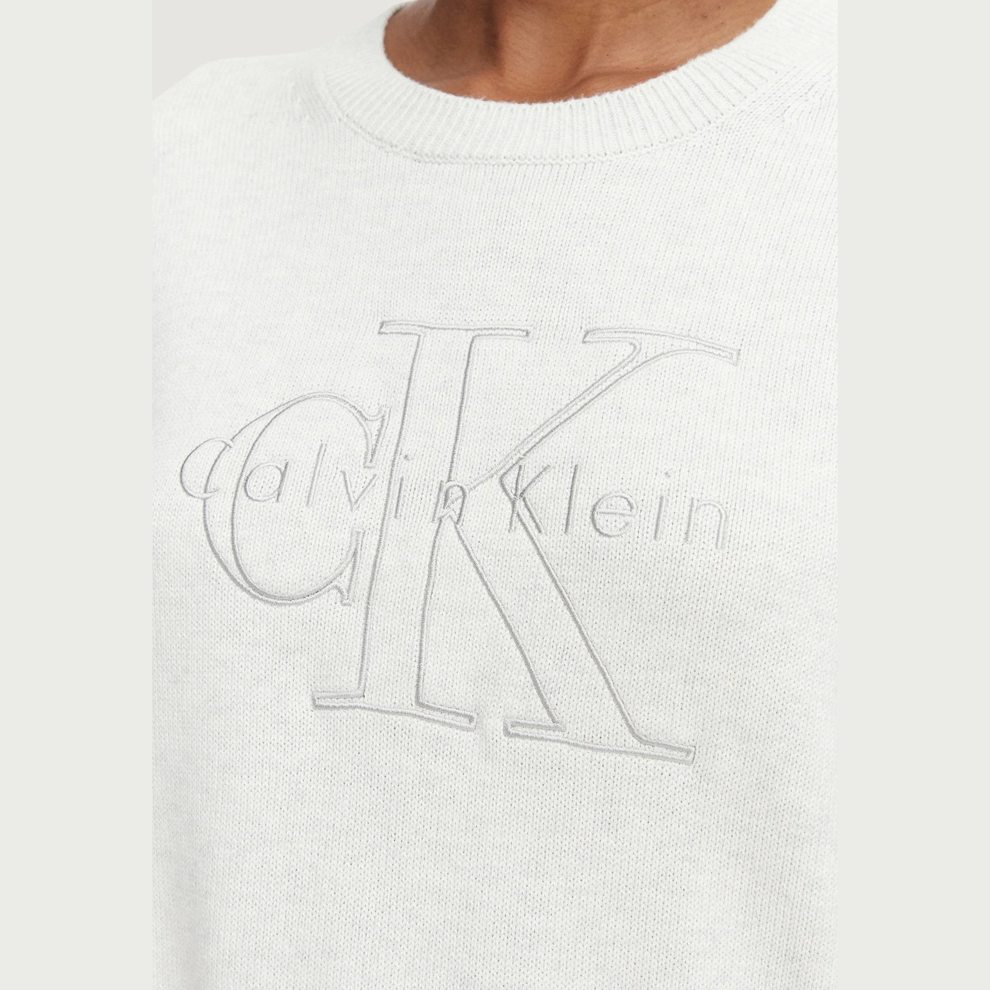 Calvin Klein Maglione Bc01 Light Grey