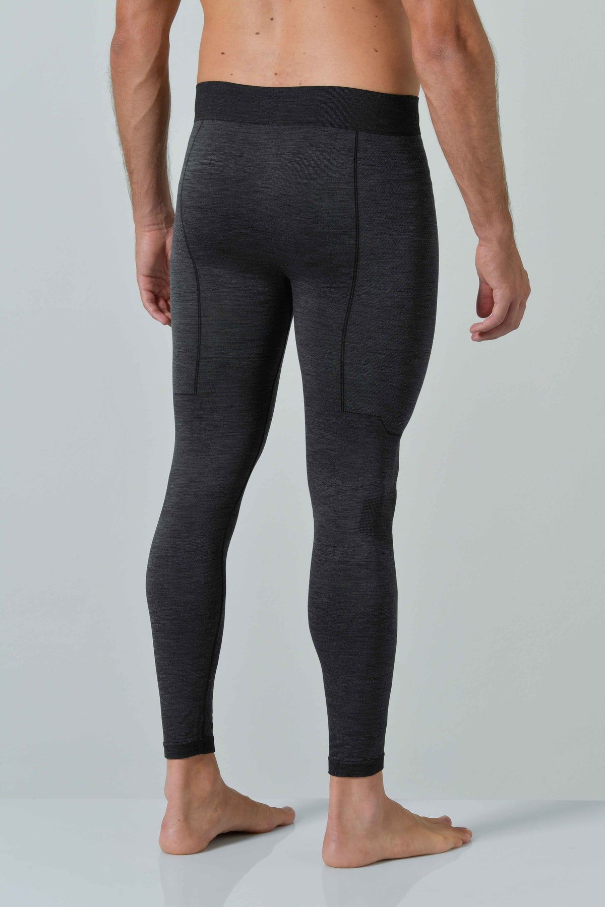 Risalti Leggings Uomo Termico Lana Merino - Antracite
