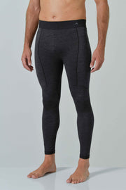 Risalti Leggings Uomo Termico Lana Merino - Antracite