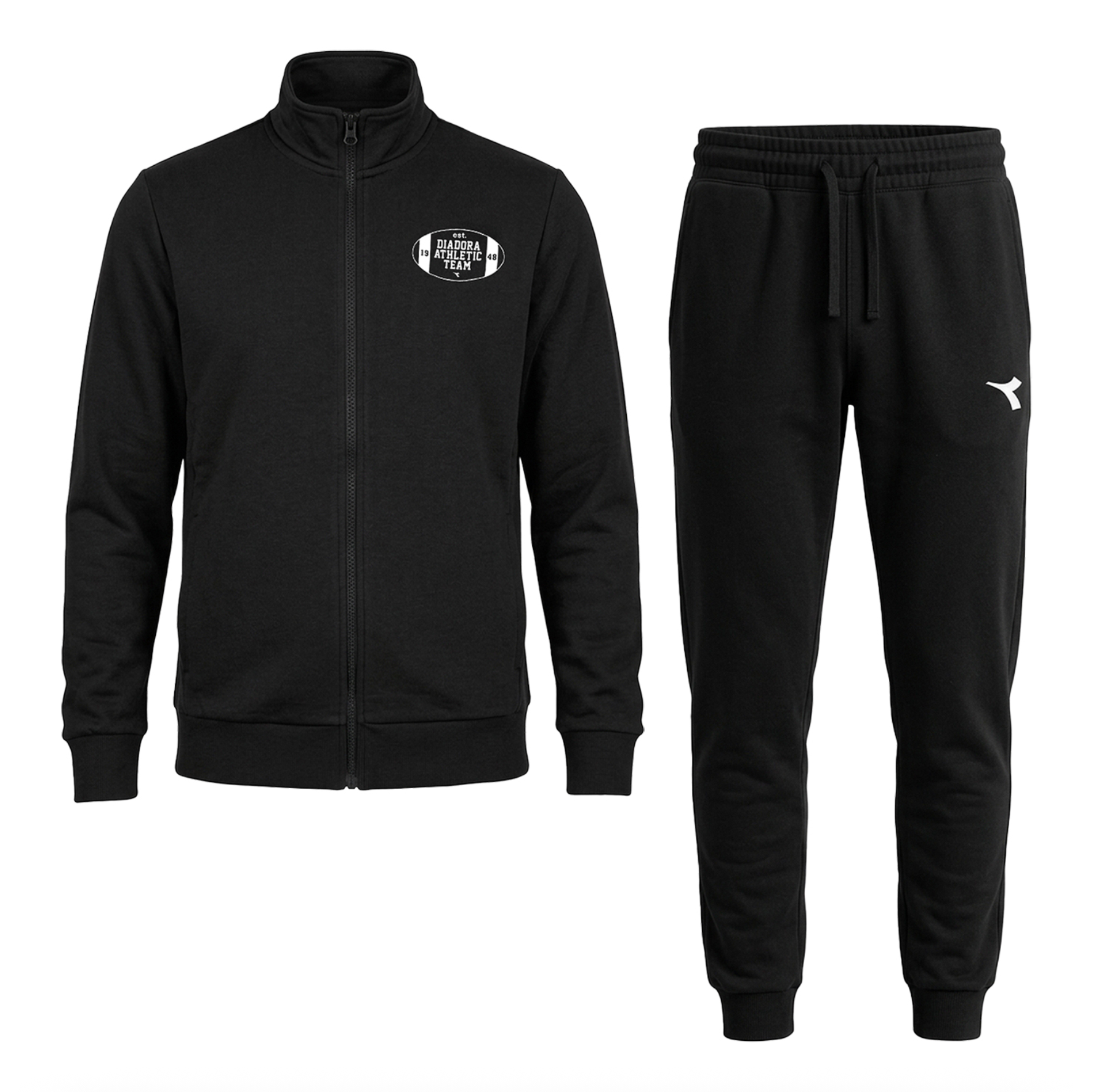 Tuta Full Zip Essential Sport FT - Nero