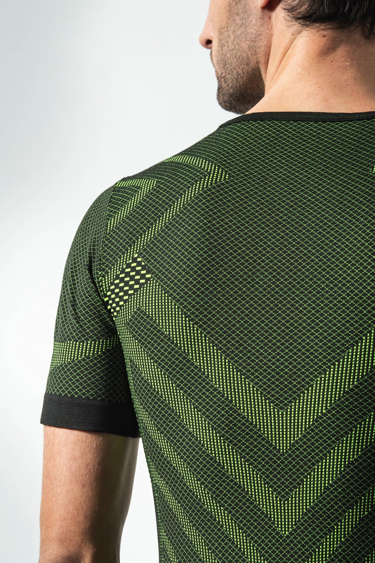 Risalti Maglia Termica Uomo Manica Corta Energy - Nero / Verde