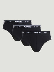 Slip Brief Everyday Cotton Stretch (3 pezzi) - Nero