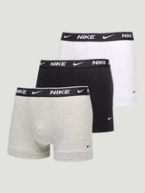 Boxer Trunk con Elastico Logato (3 Pezzi) - Nero