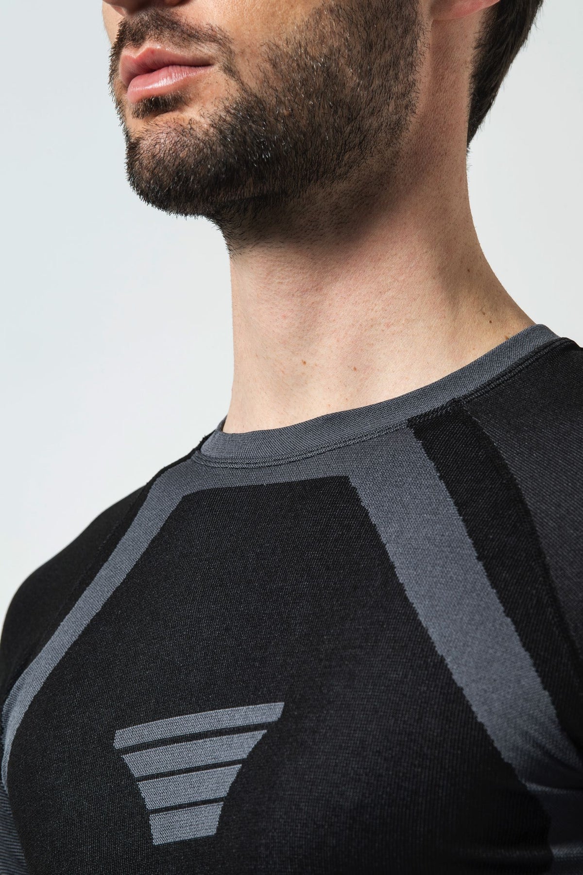 Risalti Maglia Termica Uomo Manica Lunga Extreme - Nero / Antracite