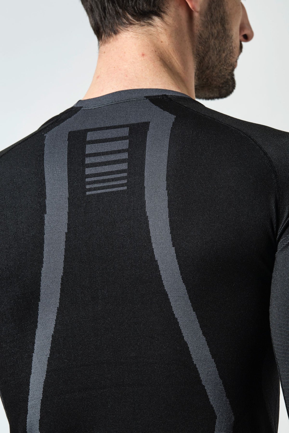 Risalti Maglia Termica Uomo Manica Lunga Extreme - Nero / Antracite