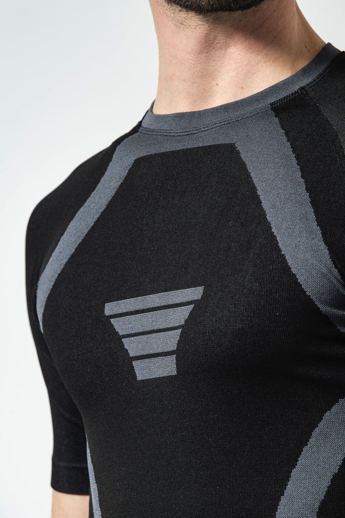 Risalti Maglia Termica Manica Corta Extreme - Nero / Antracite
